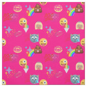 heißrosa Emoji Stoff (Muster)