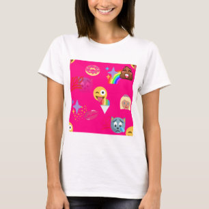 heißrosa Emoji T-Shirt
