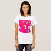 heißrosa Emoji T-Shirt (Vorne ganz)