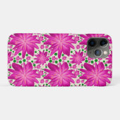 Heißrosa florales nahtloses Muster Case-Mate iPhone Hülle (Rückseite (Horizontal))