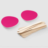Heißrosa Fuchsien-Paddel-Handfächer Fächer (Non-assembled)