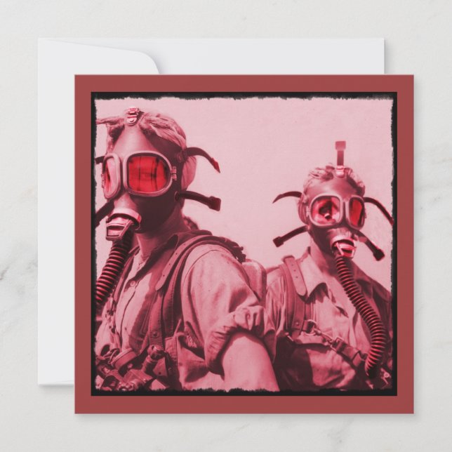 Heißrosa Gasmasken (Vorderseite)