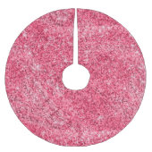 Heissrosa Glitzer Weihnachtszauberer Sparkor Polyester Weihnachtsbaumdecke (Vorderseite)