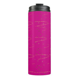 Heißrosa Gold Celestial Thermotumbler Thermosbecher