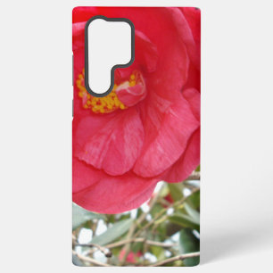 Heißrosa Kamelie, die auf einem Baum wächst, Samsung Galaxy Hülle