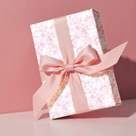 Heißrosa Kritzelkatzen – modernes süßes Muster Geschenkpapier
