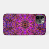 Heißrosa Mandala Case-Mate iPhone Hülle (Rückseite (Horizontal))