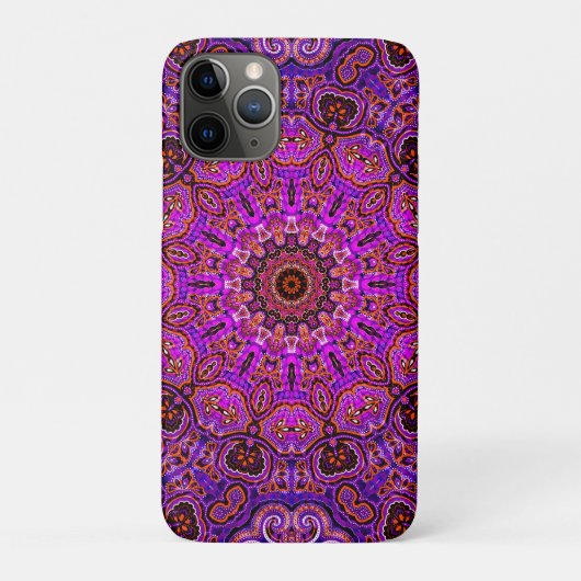 Heißrosa Mandala Case-Mate iPhone Hülle (Rückseite)