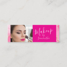 Heißrosa Marmor Schrift Foto Make-up 