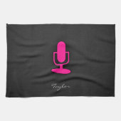 Heißrosa Mikrofon Handtuch (Horizontal)