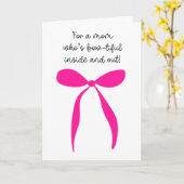 Heissrosa Muttertag Karte (Gelbe Blume)