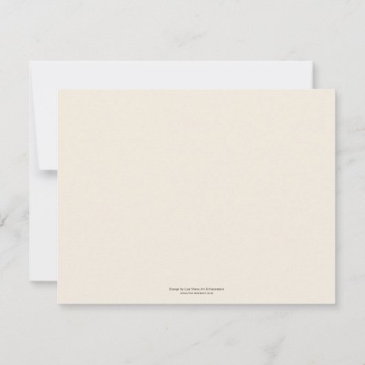 Heissrosa | Notizkarten, die wir Ihnen gleich dank Mitteilungskarte (Rückseite)