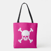 Heissrosa Piraterie, Skull und Crossbones, Flagge Tasche (Rückseite)
