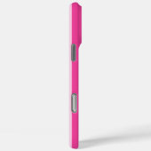 Heißrosa und Rosa monogrammierte Streifen Case-Mate iPhone Hülle (Rückseite / Rechts)