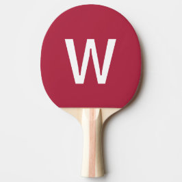 Heißrosa und weiße personalisierte Ping-Pong-Ball Tischtennis Schläger