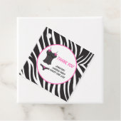 Heißrosa Wäscheparty Dankeschön Geschenkanhänger (Beispiel)