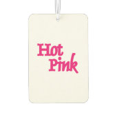 Heißrosa, weiße Autoluft Autolufterfrischer (Rückseite)