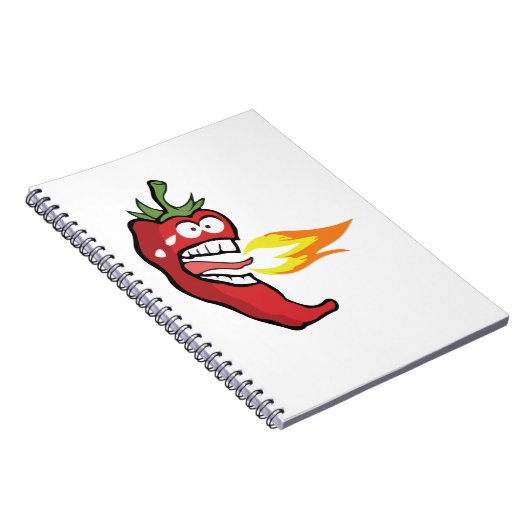 Heißroter Chili Pfeffer Notizblock (Rechte Seite)