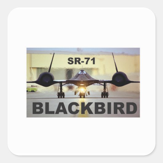 Heißstrahl Quadratischer Aufkleber (Vorderseite)