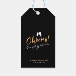 Heißt auf 30 Jahre Chic Gold Black Adult Geburtsta Geschenkanhänger