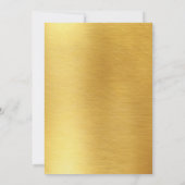 Heißt auf 30 Jahre Schwarz & Gold Erwachsene Gebur Einladung (Rückseite)