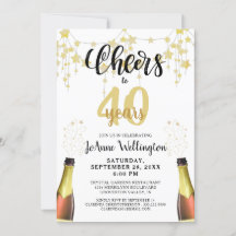 Heißt auf 40 Jahre Black Gold Stars Script