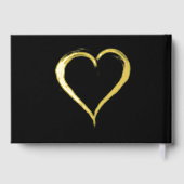 Heißt auf 50 Jahre Gold Foil und Black Gästebuch (Rückseite)