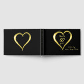 Heißt auf 50 Jahre Gold Foil und Black Gästebuch (Voll)