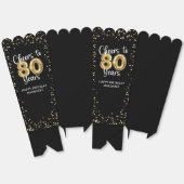 Heißt auf 80 Jahre Black Gold Confetti Geburtstag Geschenkschachtel (Ungeklappt)