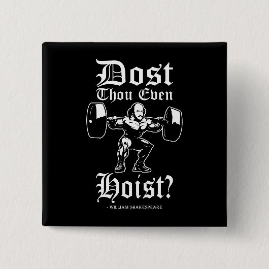 Heißt du überhaupt? - Funny Novelty Shakespeare Button (Vorderseite)