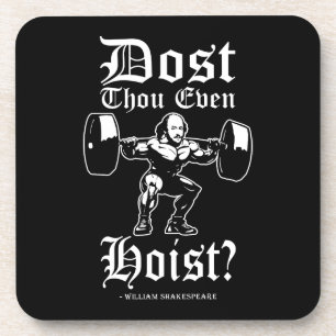 Heißt du überhaupt? - Funny Novelty Shakespeare Getränkeuntersetzer