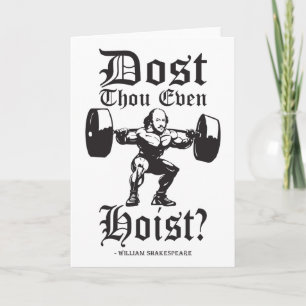 Heißt du überhaupt? - Funny Novelty Shakespeare Karte