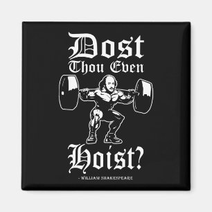 Heißt du überhaupt? - Funny Novelty Shakespeare Magnet