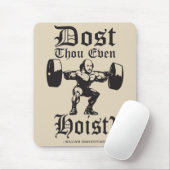 Heißt du überhaupt? - Funny Novelty Shakespeare Mousepad (Mit Mouse)