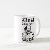 Heißt du überhaupt? - Shakespeare Kaffeetasse (VorderseiteRechts)