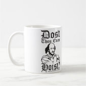 Heißt du überhaupt? - Shakespeare Kaffeetasse (Links)