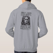 Heißt du überhaupt? - Sir Isaac Newton Hoodie (Rückseite)