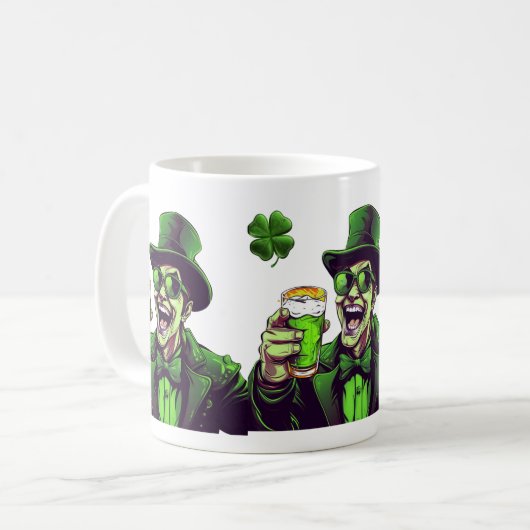 "Heißt St. Patricks Geist!" Kaffeetasse (Vorderseite Links)
