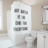 Heisswasser ist für alles Heilmittel Duschvorhang (Beispiel)