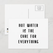 Heisswasser ist für alles Heilmittel Postkarte (Vorne/Hinten)