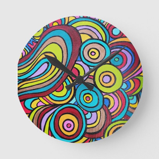 Heißwasseranlegestelle, 8" runder Akrylus Runde Wanduhr (Vorderseite)