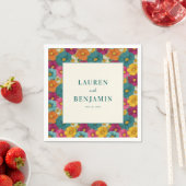 Heitere Florale Vintage Serviette (Beispiel)