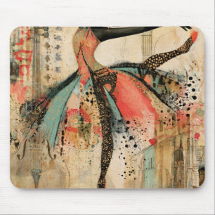 Heitere Violinenmusik Spitze Ballerina Mousepad