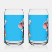 Heiteres blaues Glas-Konzept Dosenglas (Links)