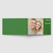 Heiteres Grün Modernes Foto Gästebuch (Voll)