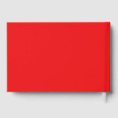 Heiteres Rotes Minimalistisches Foto Gästebuch (Rückseite)