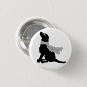 Heiterkeit und Monster Knopffinn-Silhouette Button (Vorne & Hinten)