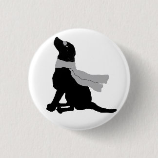 Heiterkeit und Monster Knopffinn-Silhouette Button