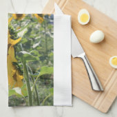 Heitre italienische Sonnenblume Geschirrtuch (Viertel Falte)