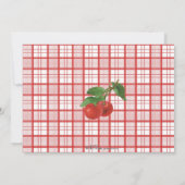 Heitre KirschBrautparty-Einladung Einladung (Rückseite)